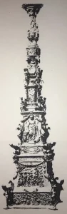 Gran candelero estilo Renacimiento italiano. Obra de «El Riccio»