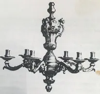 Lámpara línea Luis XIV