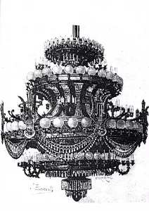 Gran lámpara de la ópera de París. Industrialización de la lámpara