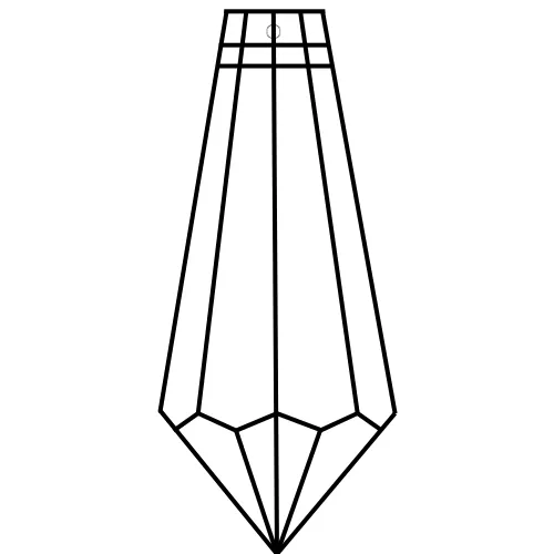 Prisma de cristal modernista boceto