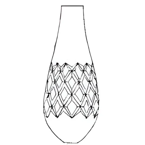 Botella de cristal para lámpara