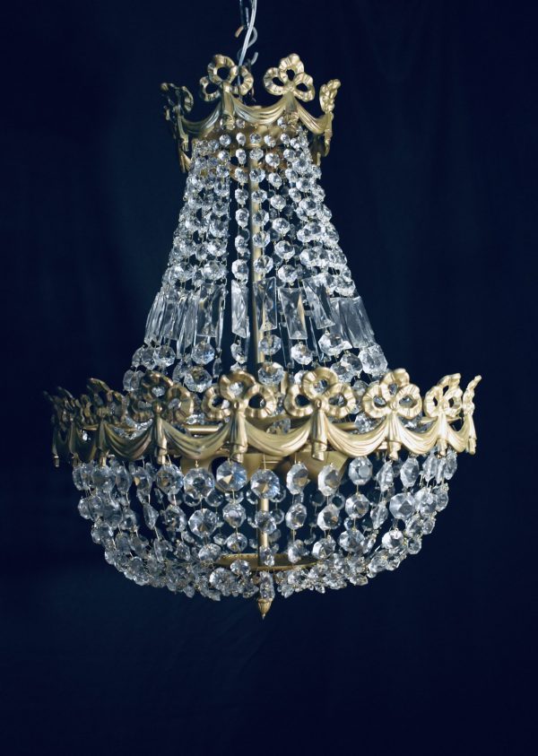 Lámpara cesta imperio Lámpara cesta imperio de cristal