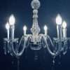 Lampara techo cristal austriaco 6 brazos LAMP-02 40x35 — vista frontal
